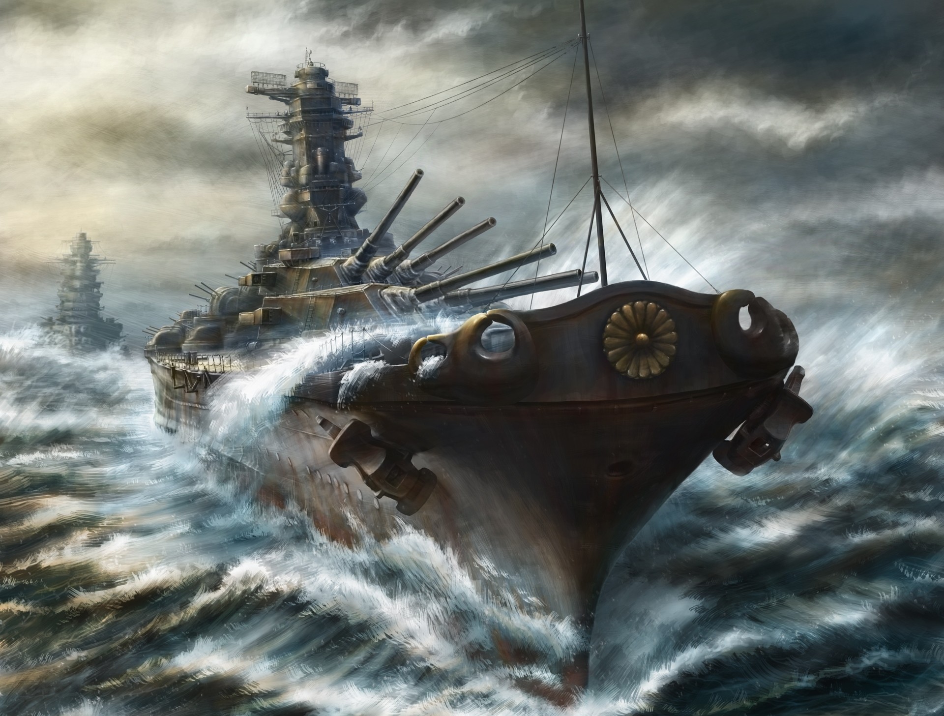 1920x1456 kashi takahisa ships cruiser battleship art military free desktop  backgrounds and wallpapers