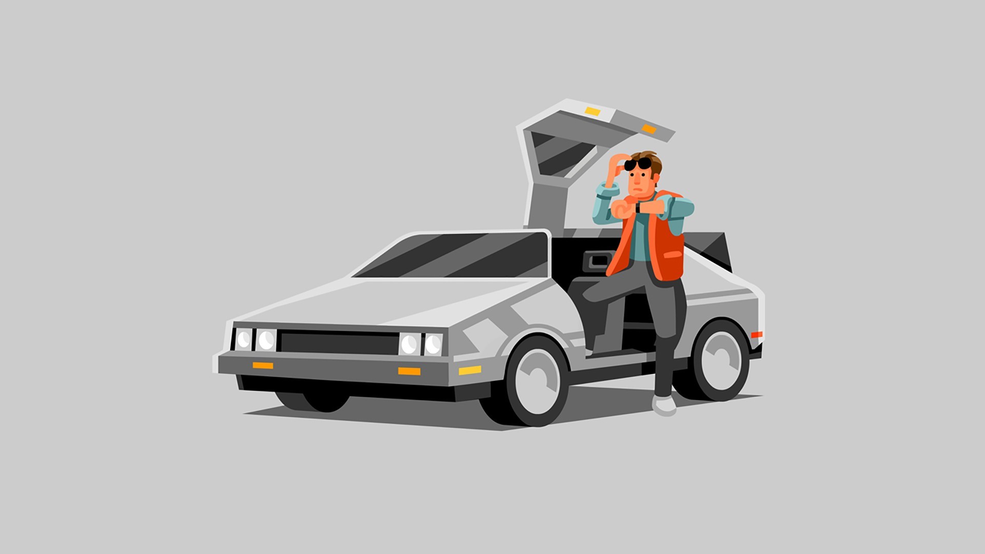 1920x1080 General  DeLorean Back to the Future
