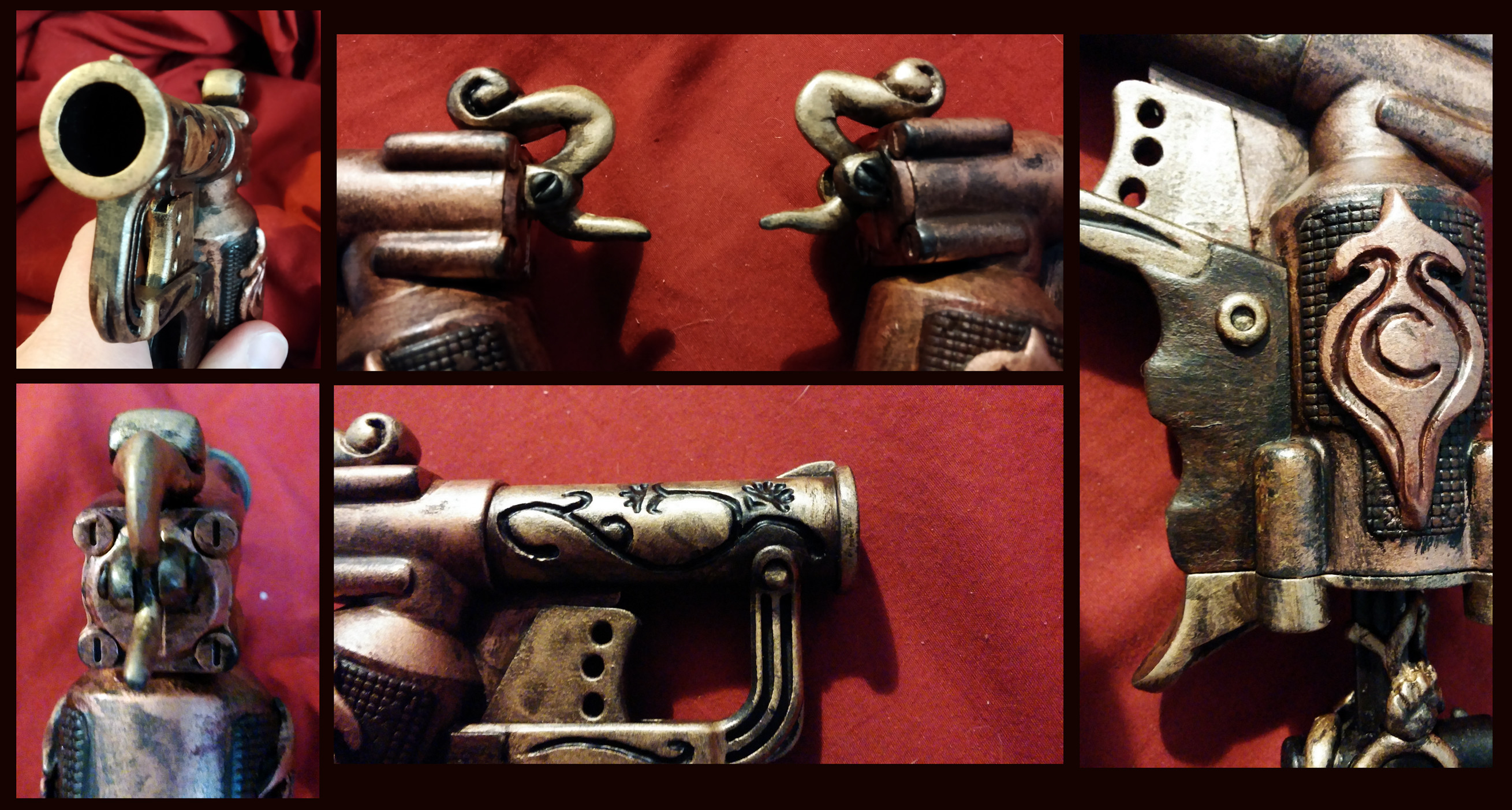 2619x1404 ... Steampunk Bonnie and Clyde - Derringer Details by Goomba-Squad