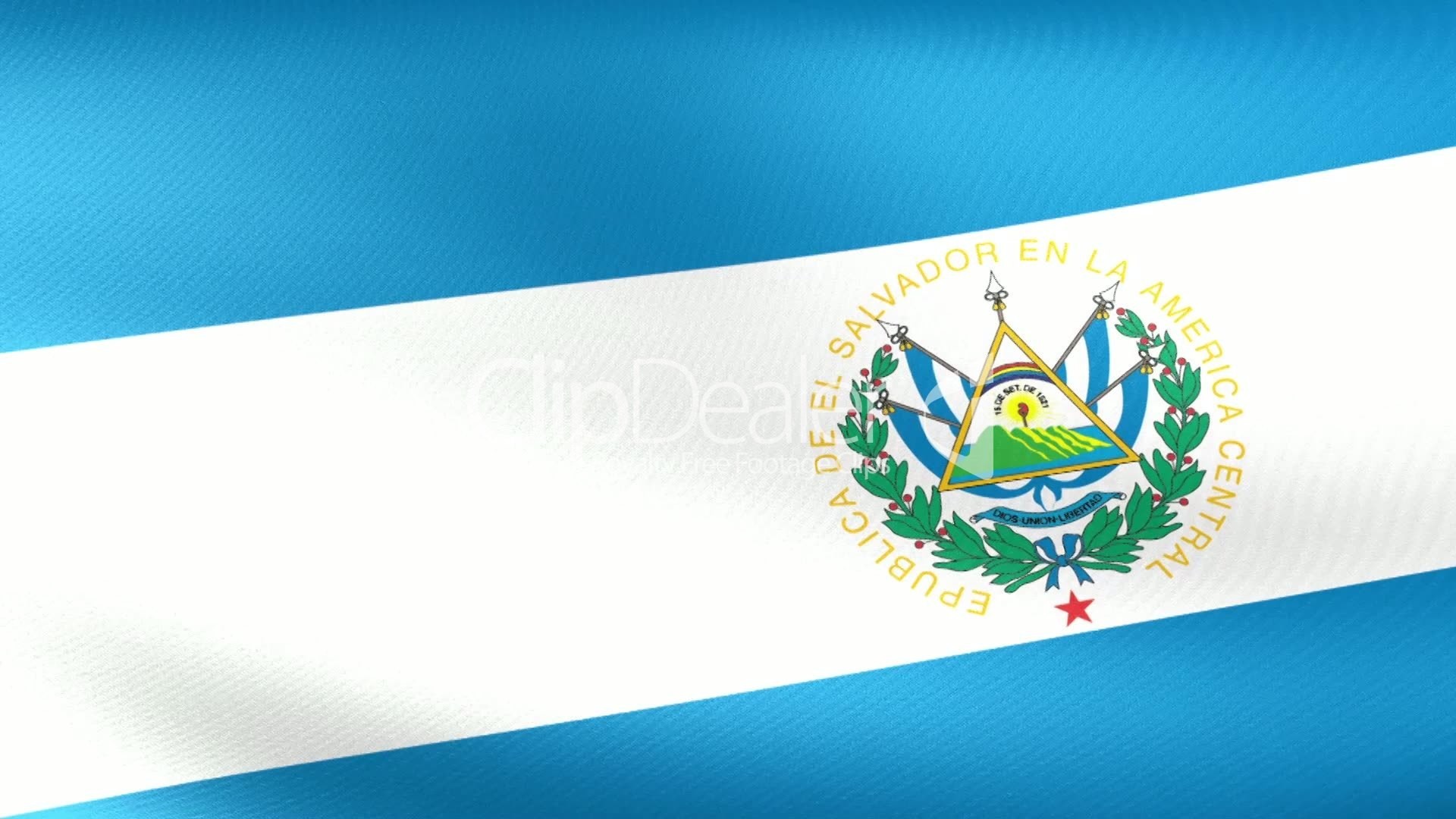 1920x1080 El Salvador Flag Waving Royalty Free Video And Stock Footage