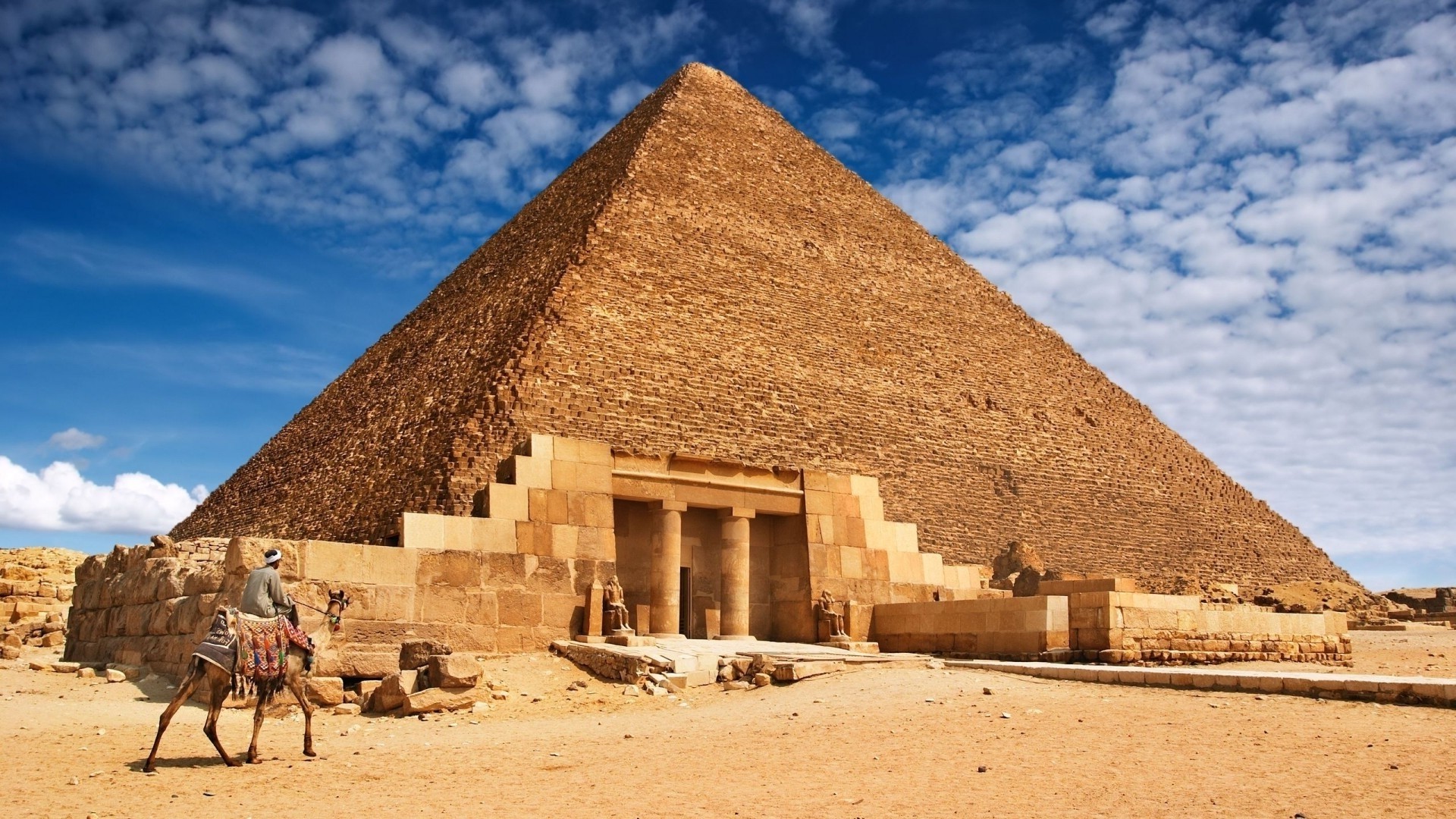Download Egypt Pyramids Eagle Wallpaper | Wallpapers.com