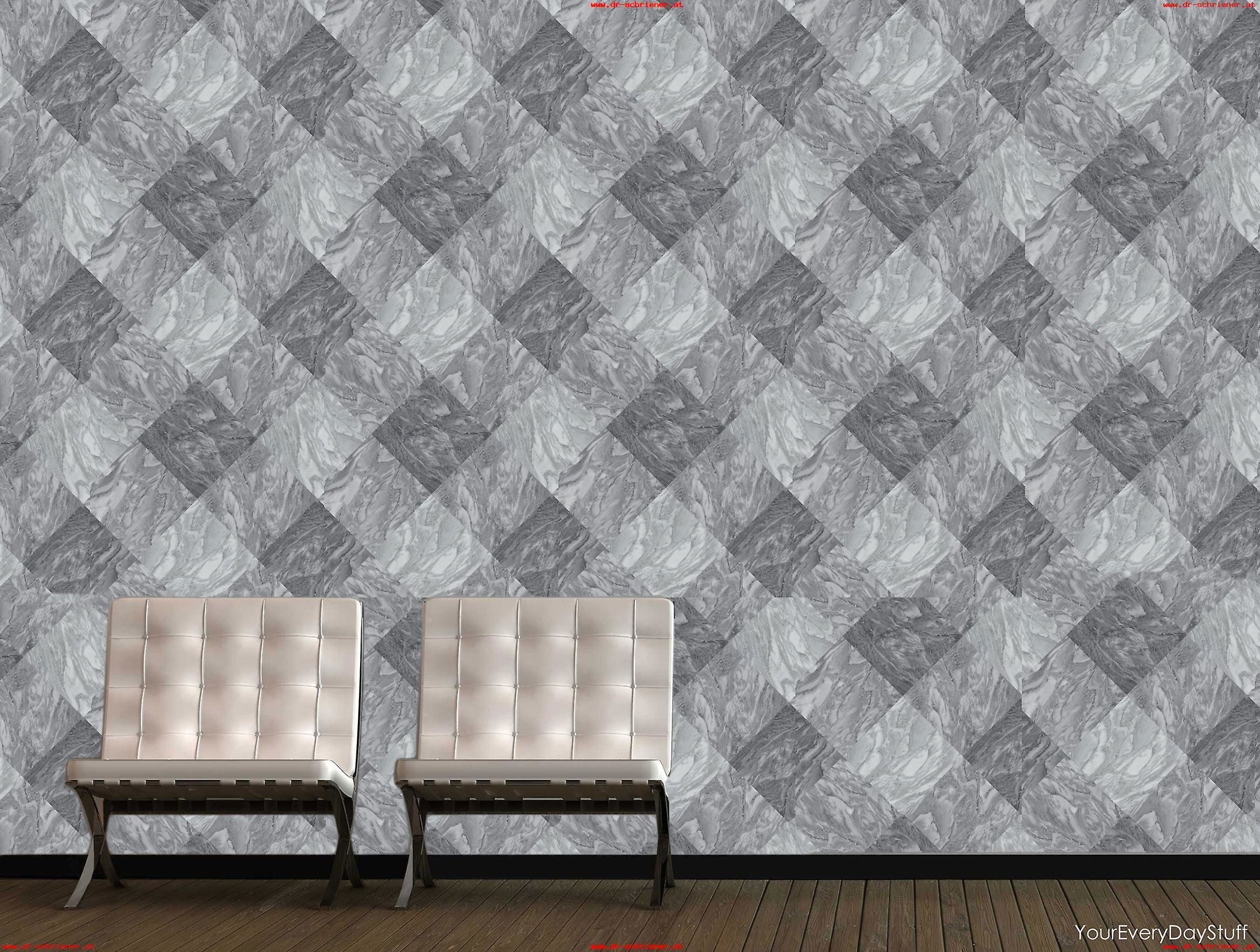 2334x1763 Marble Wallpaper Modern Brick Effect Slate Stone Grey Black Luxury Rasch |  Fruugo