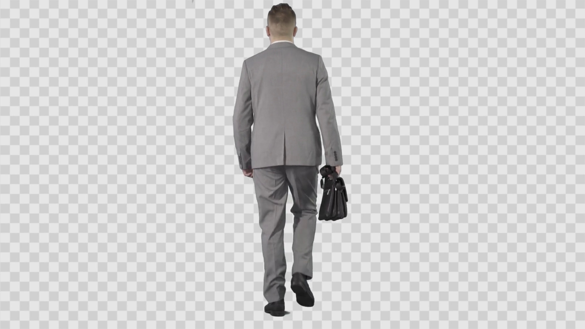 1920x1080 Business man in gray suit walking from the camera. Transparent background  Stock Video Footage - VideoBlocks