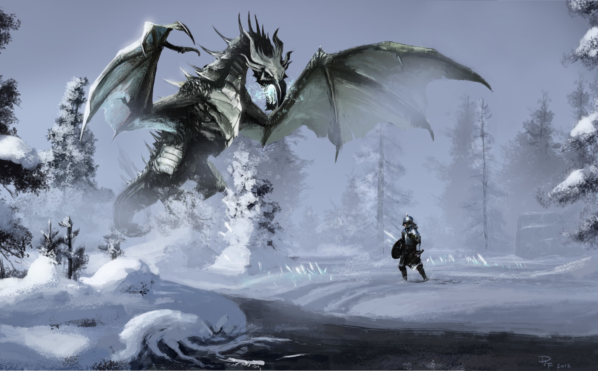 2000x1240 Computerspiele - The Elder Scrolls V: Skyrim Skyrim The Elder Scrolls  Drachen Krieger Fantasy Wallpaper