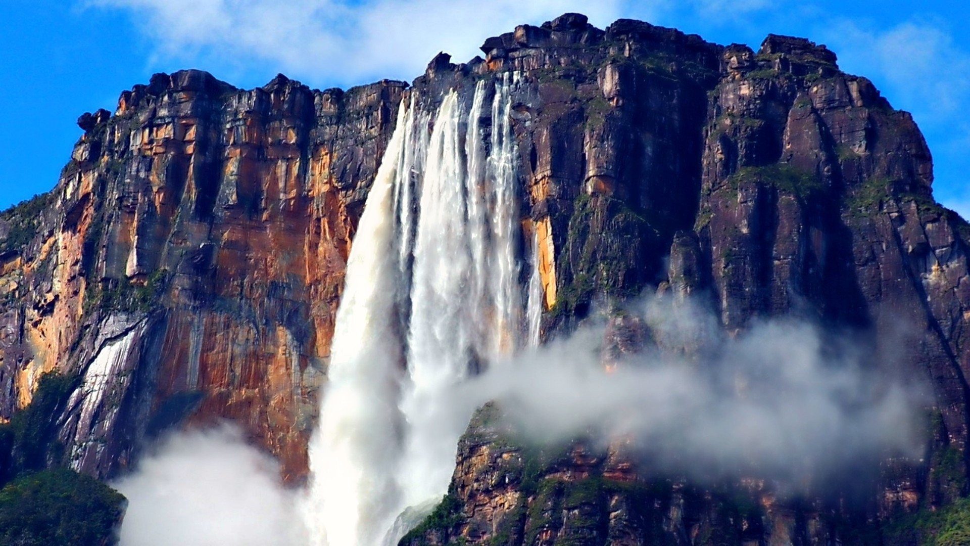 1920x1080 DÃ¼nya/DoÄa - Angel Falls Kaya Venezuela DÃ¼nya/DoÄa Åelale DuvarkaÄÄ±dÄ±