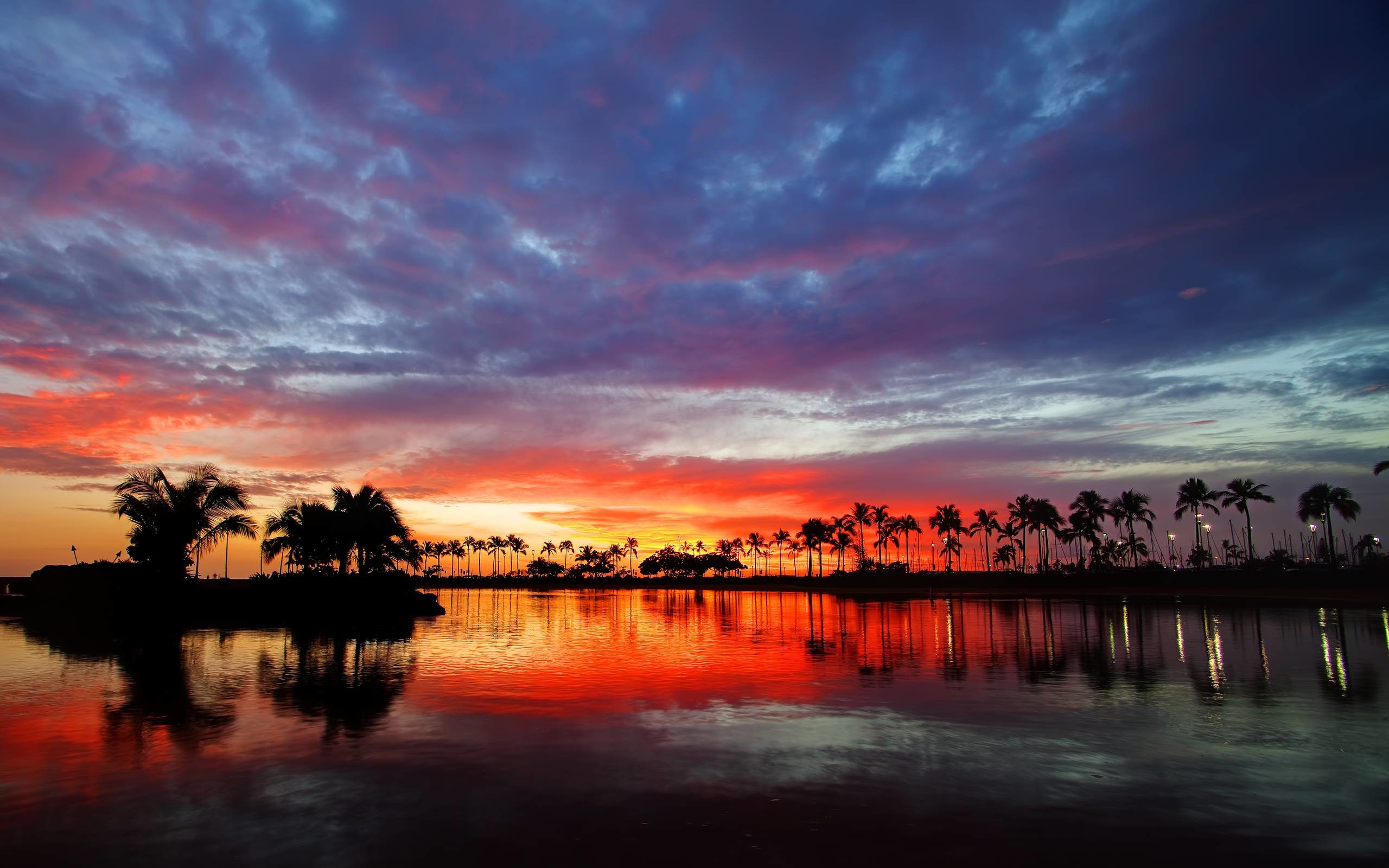2560x1600 Hawaii Sunset Wallpaper