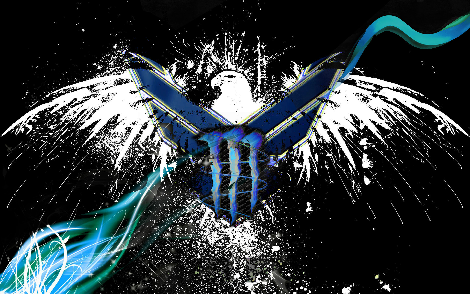 1920x1200 ... Military Logo with monster energy mixup by GRT101