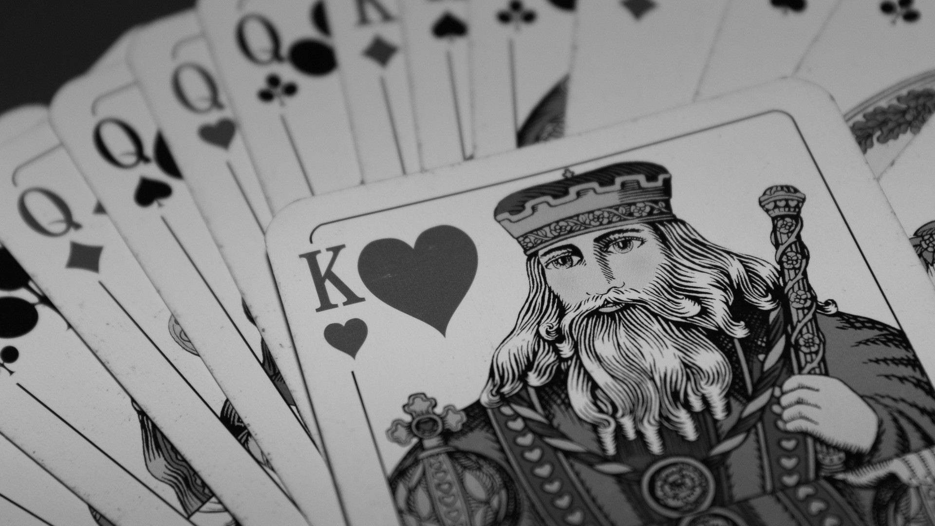 1920x1080 General  playing cards king