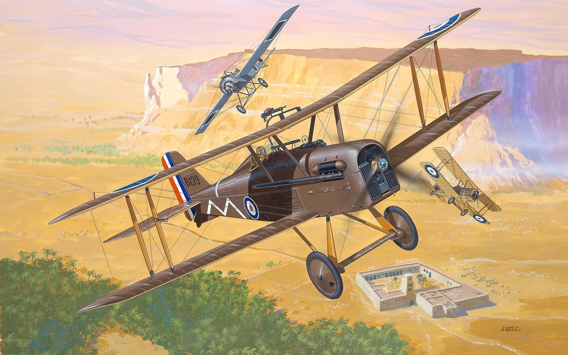 1920x1200 art plane royal aircraft factory s.e.5a single fighter biplane one from  best english fighters first