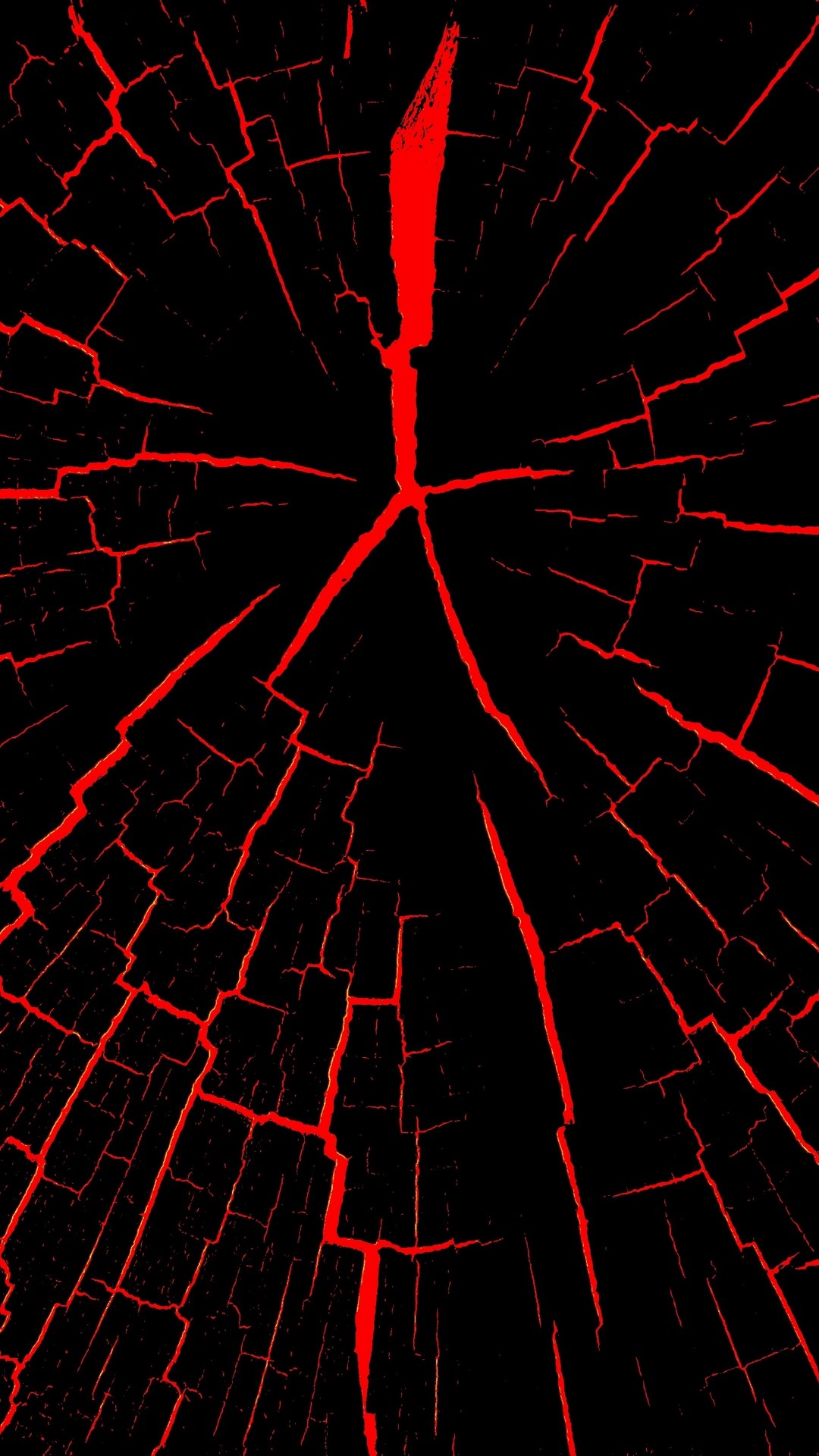 1080x1920  Wallpaper cracks, red, black