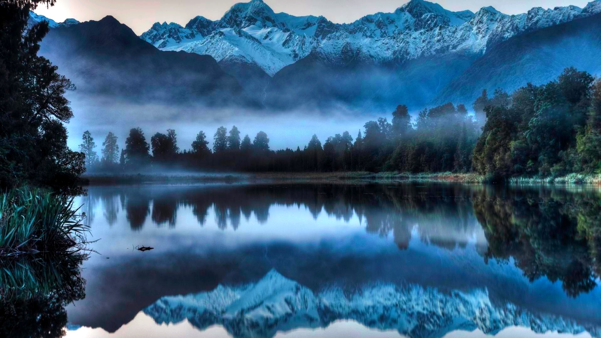 1920x1080 Lake Matheson Reflection, Westland Tai Poutini National Park, New Zealand  iPad Wallpaper, New iPad 3