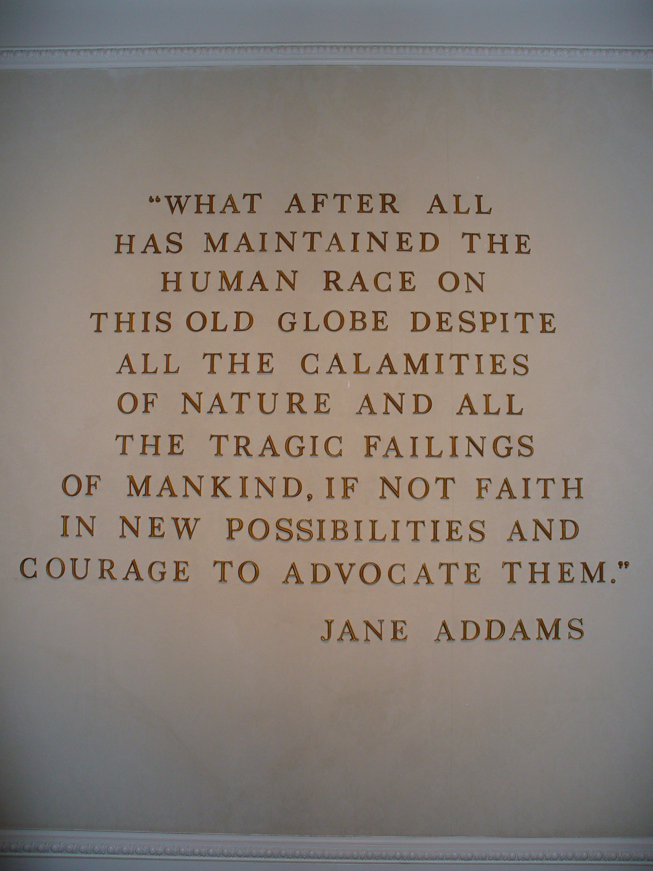 2112x2816 File:Jane Addams quote on the wall (American Adventure in the World  Showcase,