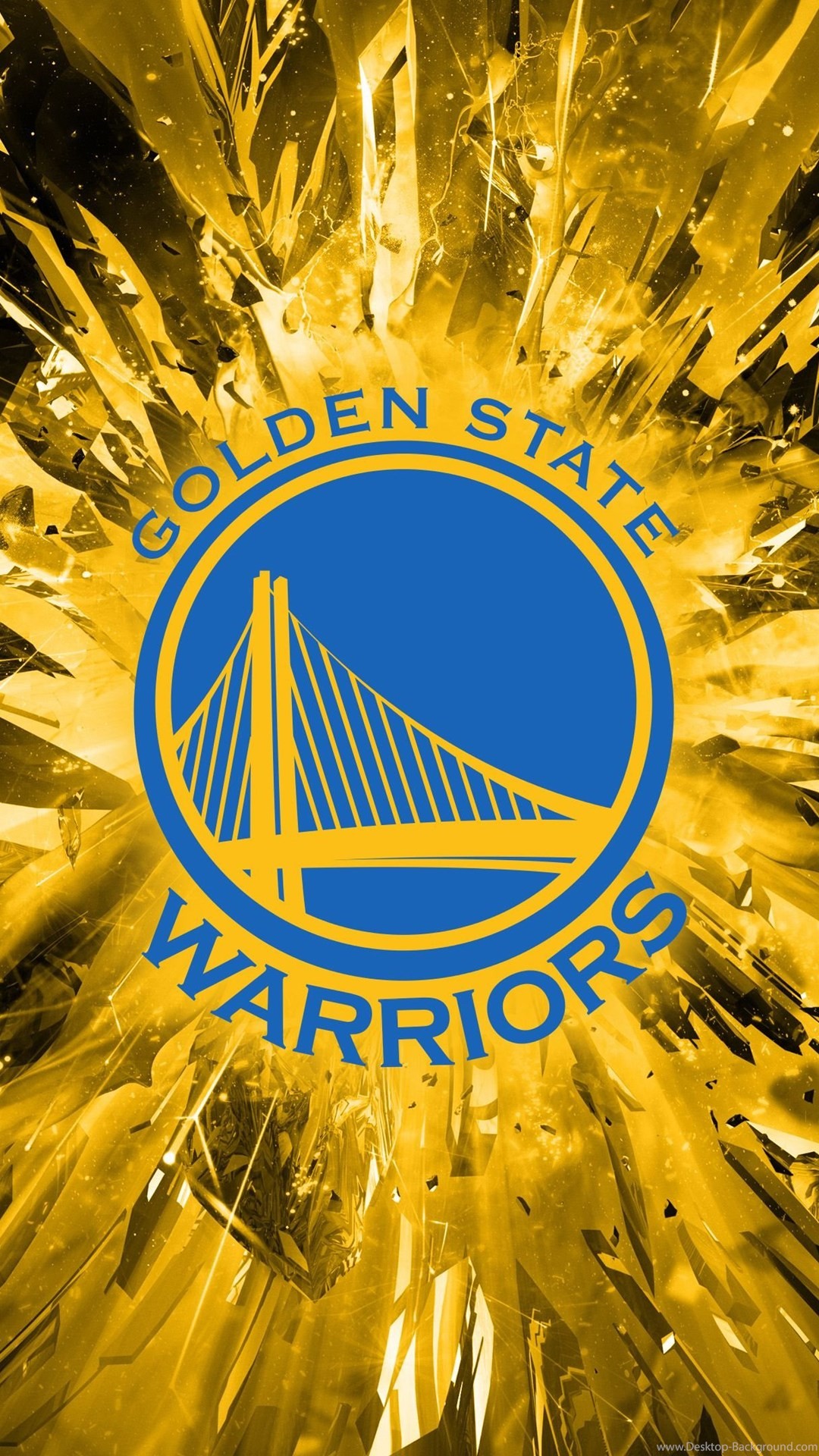 Golden State Warriors  Golden Logo Wallpaper Download  MobCup