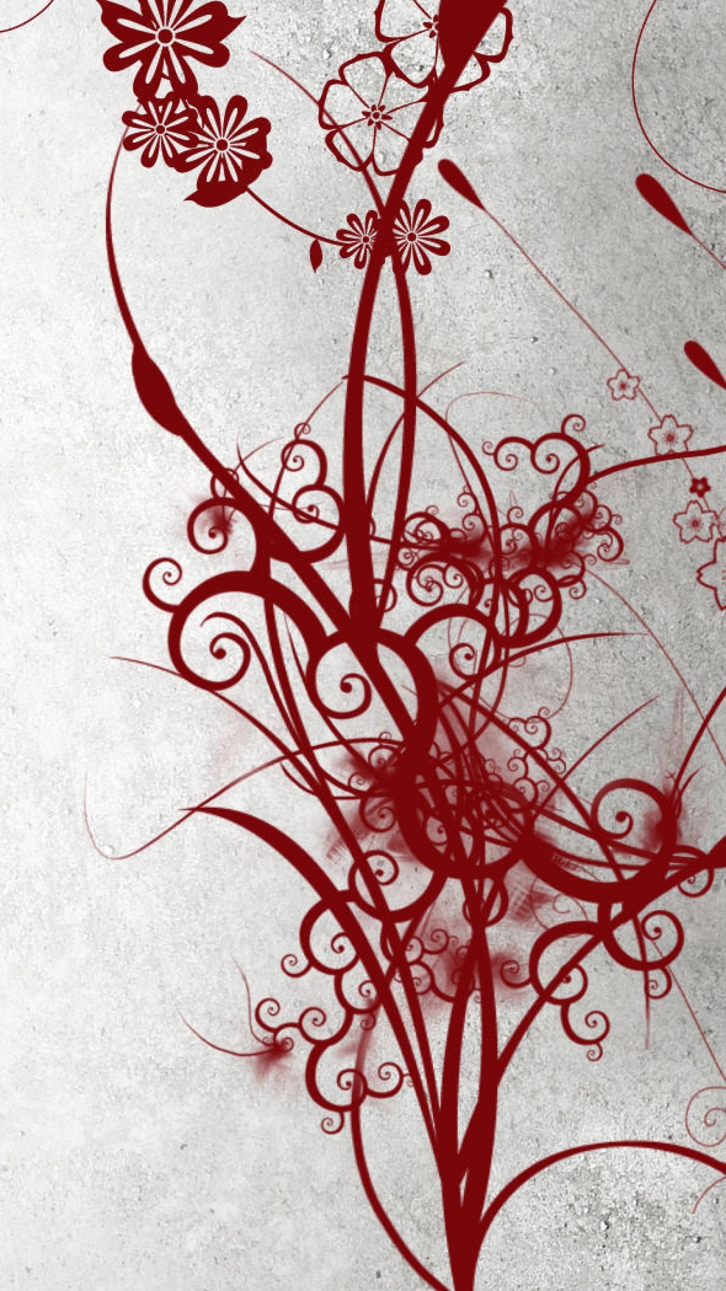 1440x2560  Wallpaper abstract, black, white, red