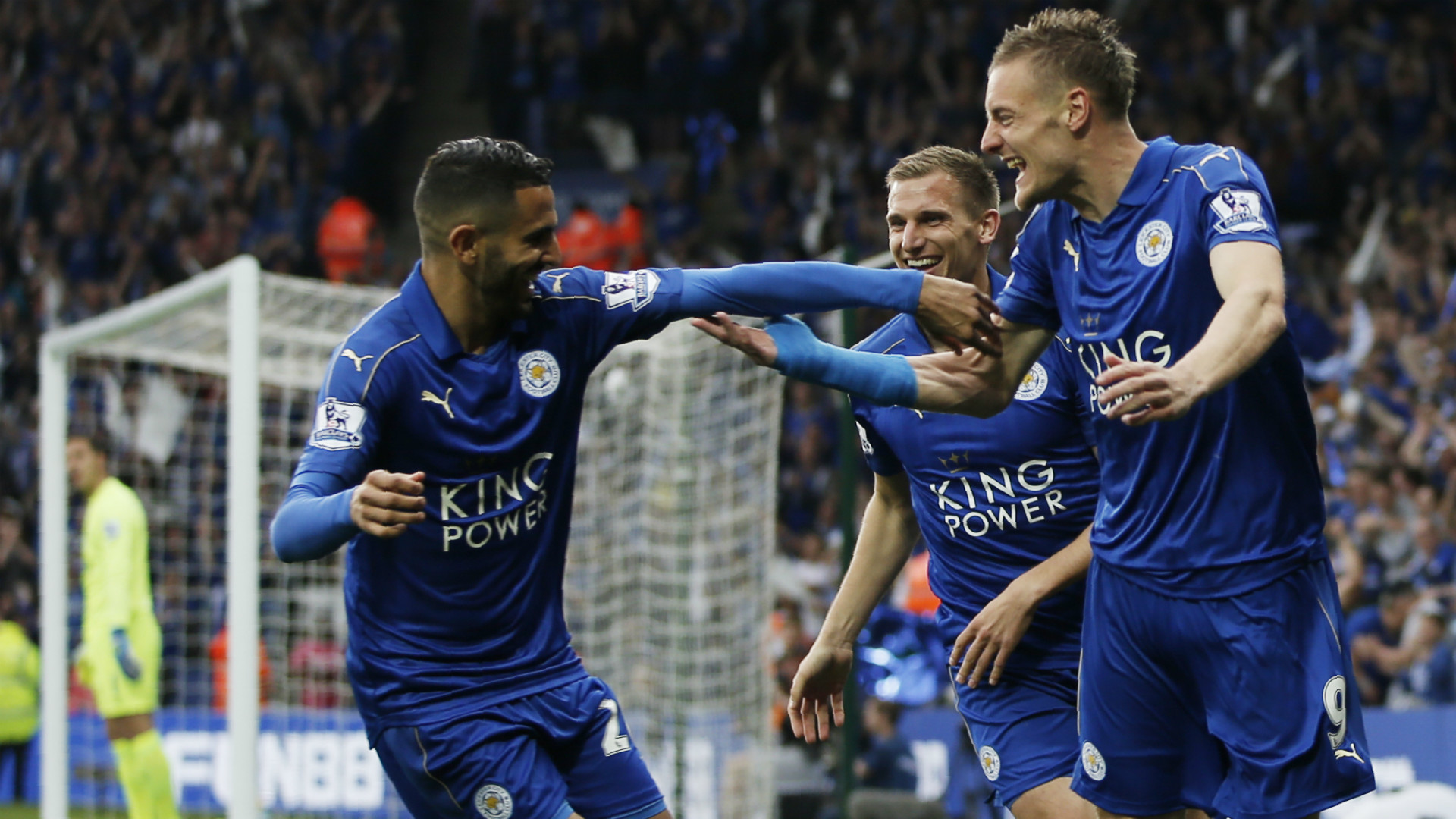 1920x1080 Leicester City 3 Everton 1: Vardy at the double as champions are crowned in  style