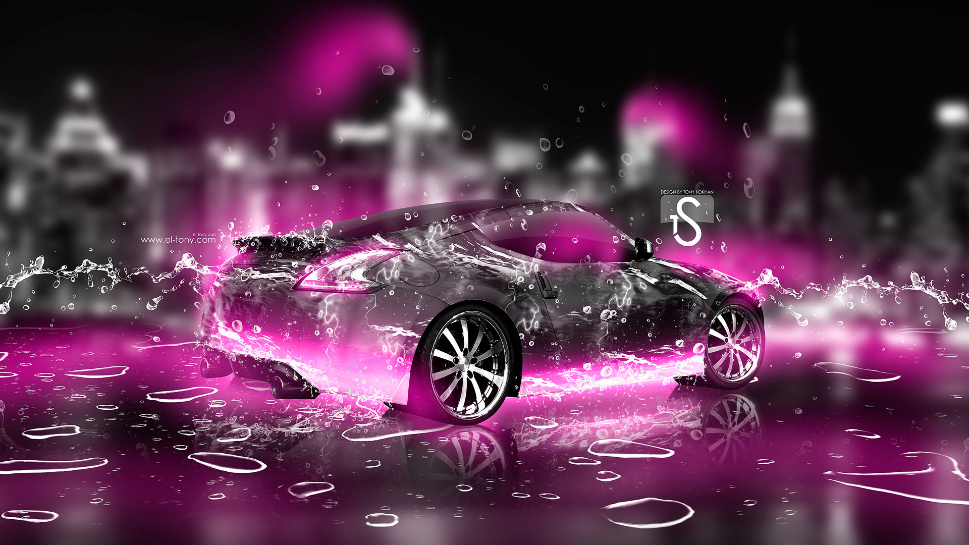 1920x1080 Neon Pink Wallpapers -water-city-car-2013-pink-