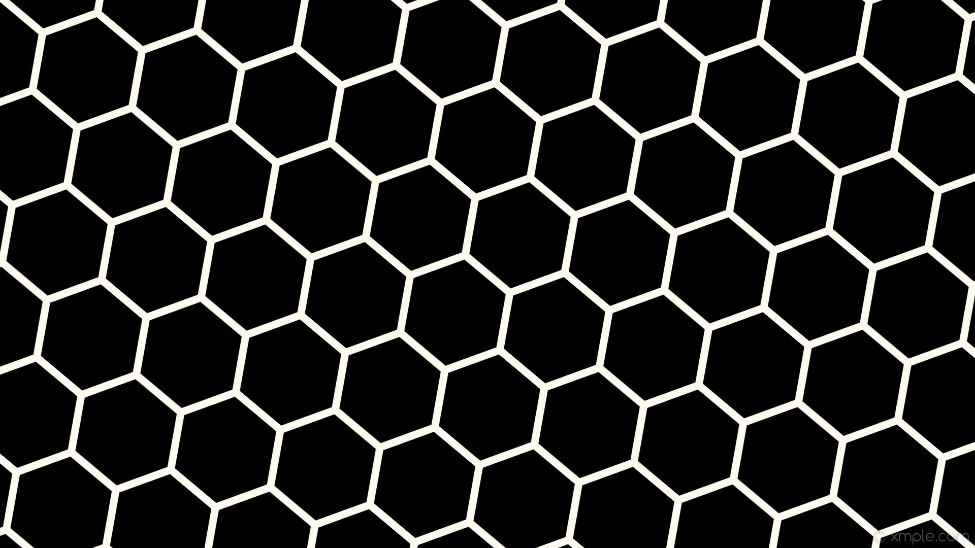 1920x1080 wallpaper beehive white honeycomb hexagon black floral white #000000  #fffaf0 diagonal 50Â° 15px