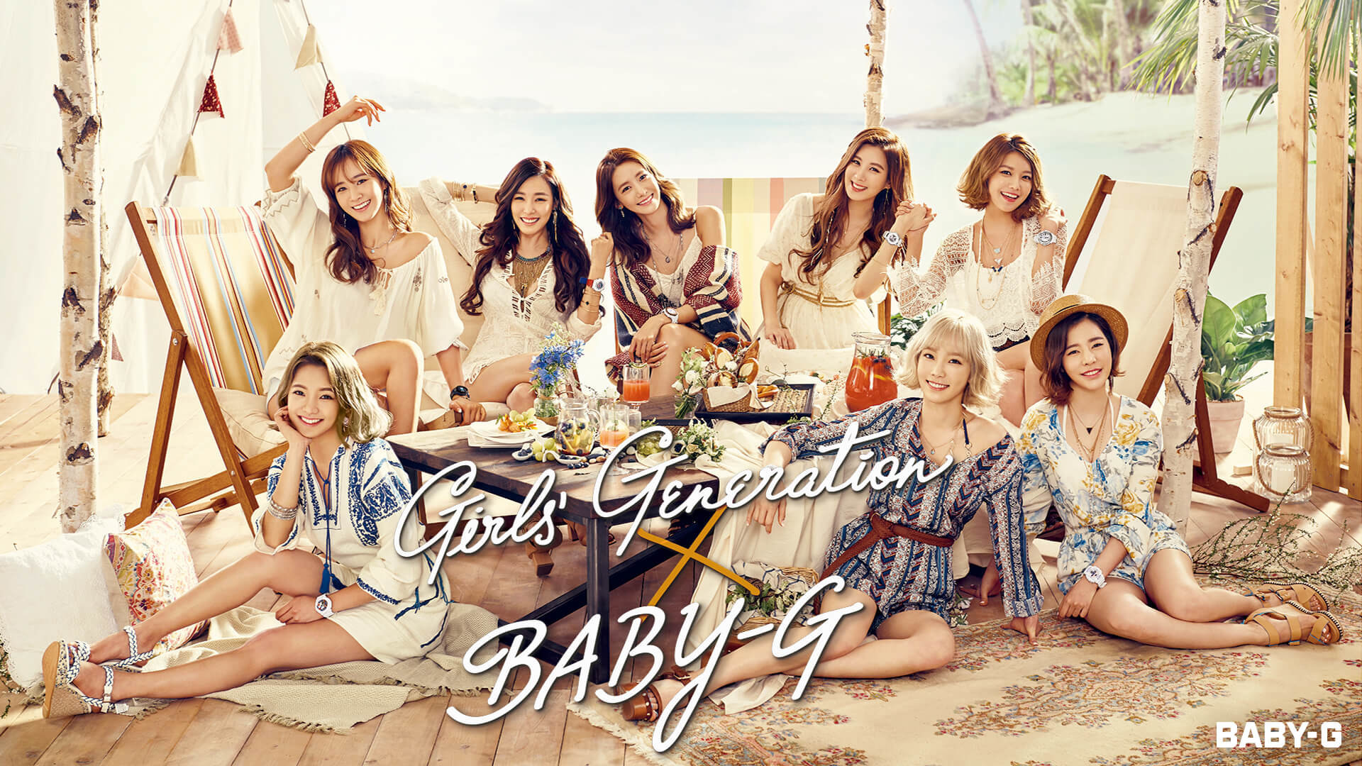 1920x1080  Girls Generation Casio Baby-G Summer 2016 Wallpaper