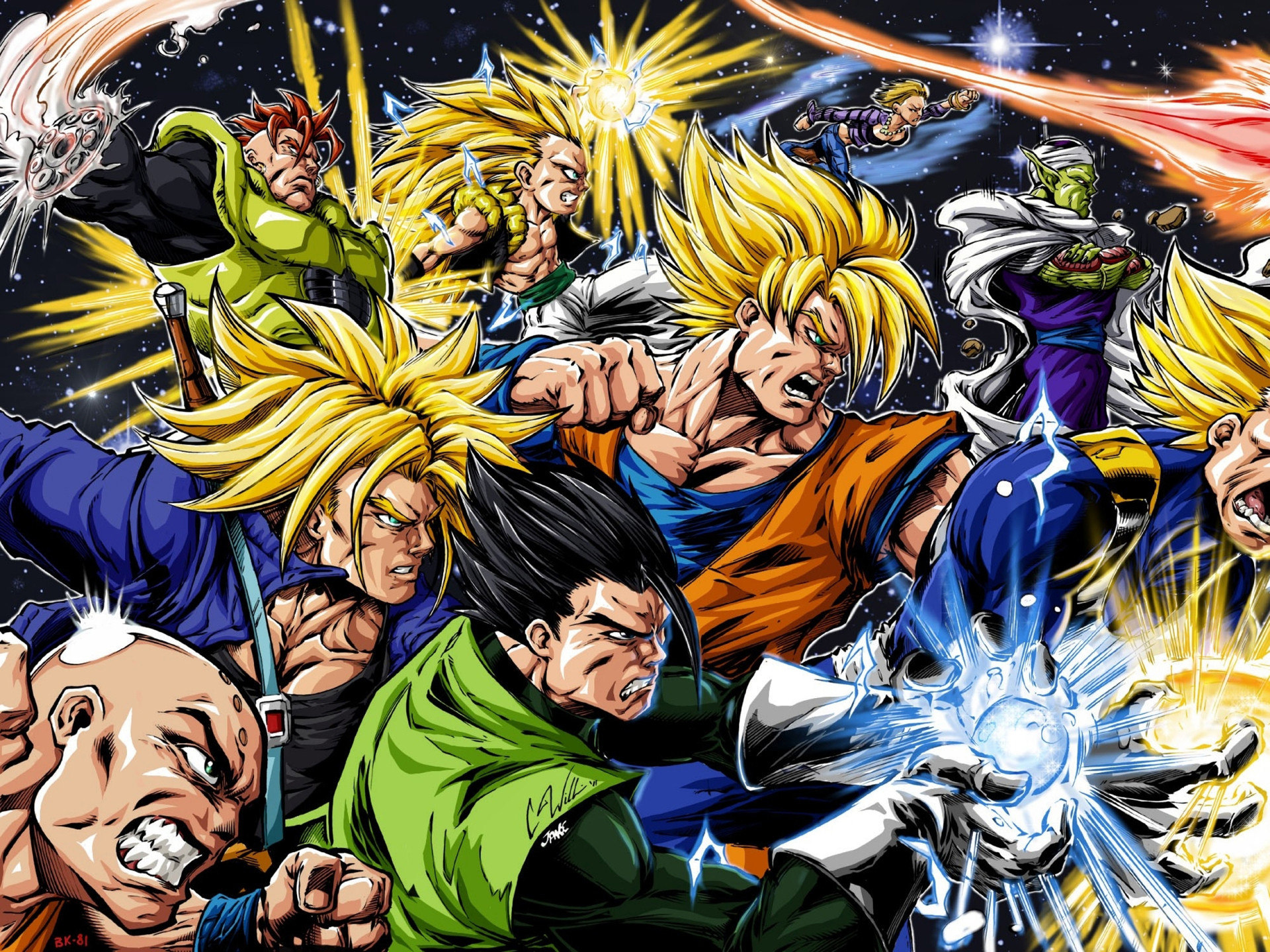 1920x1440 Dragon Ball Z All Characters wallpapers high resolution