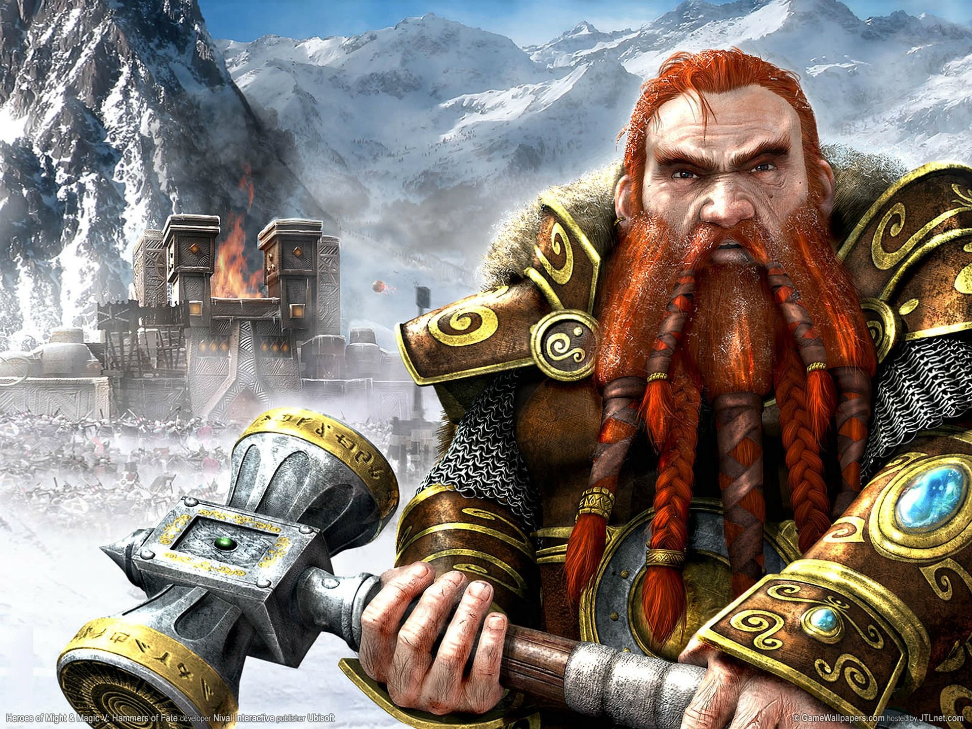 1920x1440 HEROES MIGHT MAGIC strategy fantasy fighting adventure action online 1hmm  warrior dwarf castle wallpaper |  | 622583 | WallpaperUP