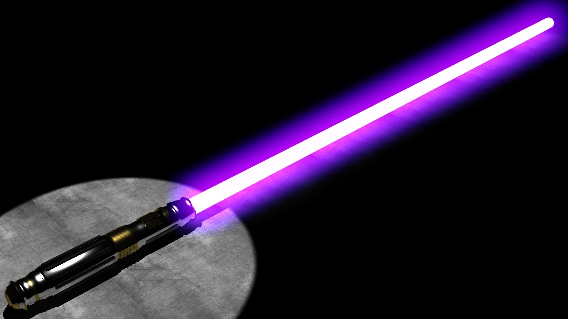 Purple Lightsaber Wallpaper.