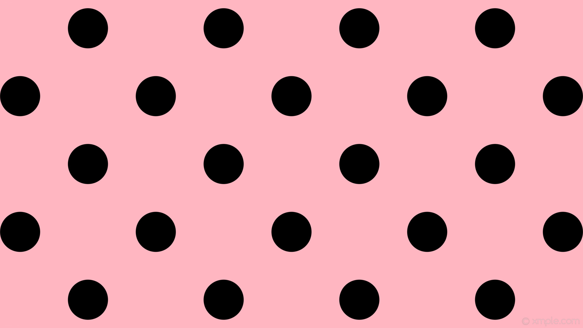 1920x1080 wallpaper black polka dots spots pink light pink #ffb6c1 #000000 45Â° 132px  316px