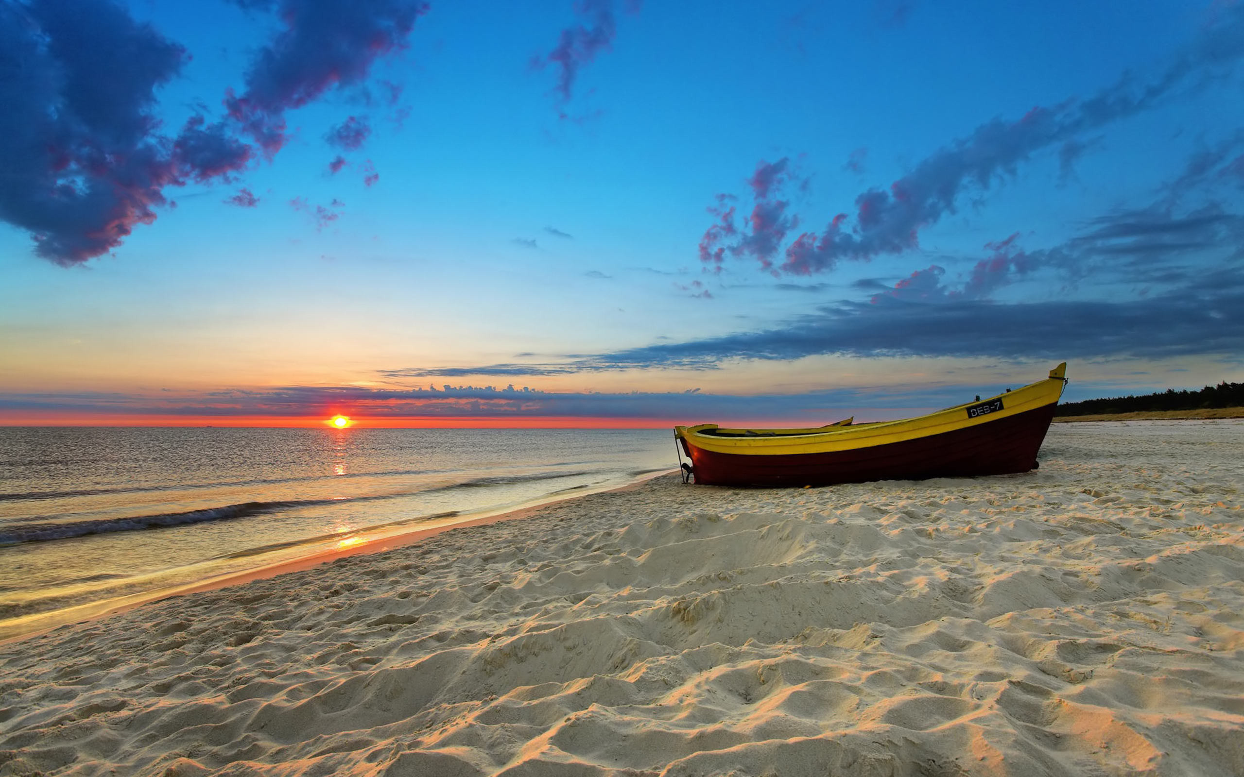 2560x1600 Sunset Beach HD Wallpapers | Beach sunset Desktop Images |