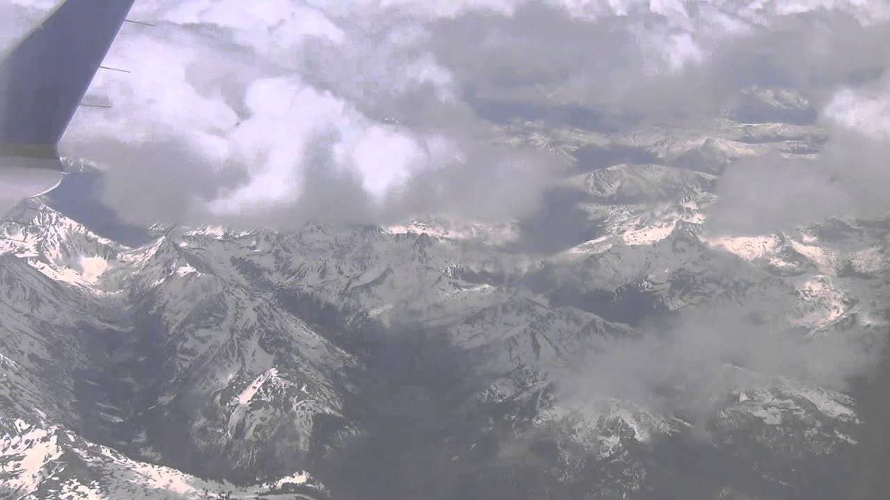 1920x1080 (HD) Flights over Rocky Mountains (with beautiful views) from Aspen to  Denver and back