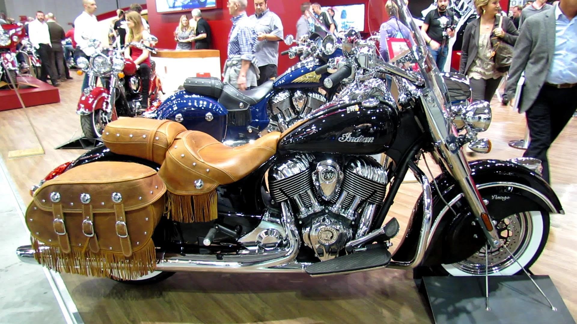 1920x1080 2014 Indian Motorcycle - Indian Chief Vintage - Walkaround - 2013 EICMA  Milan Motorcycle Exhibition - YouTube