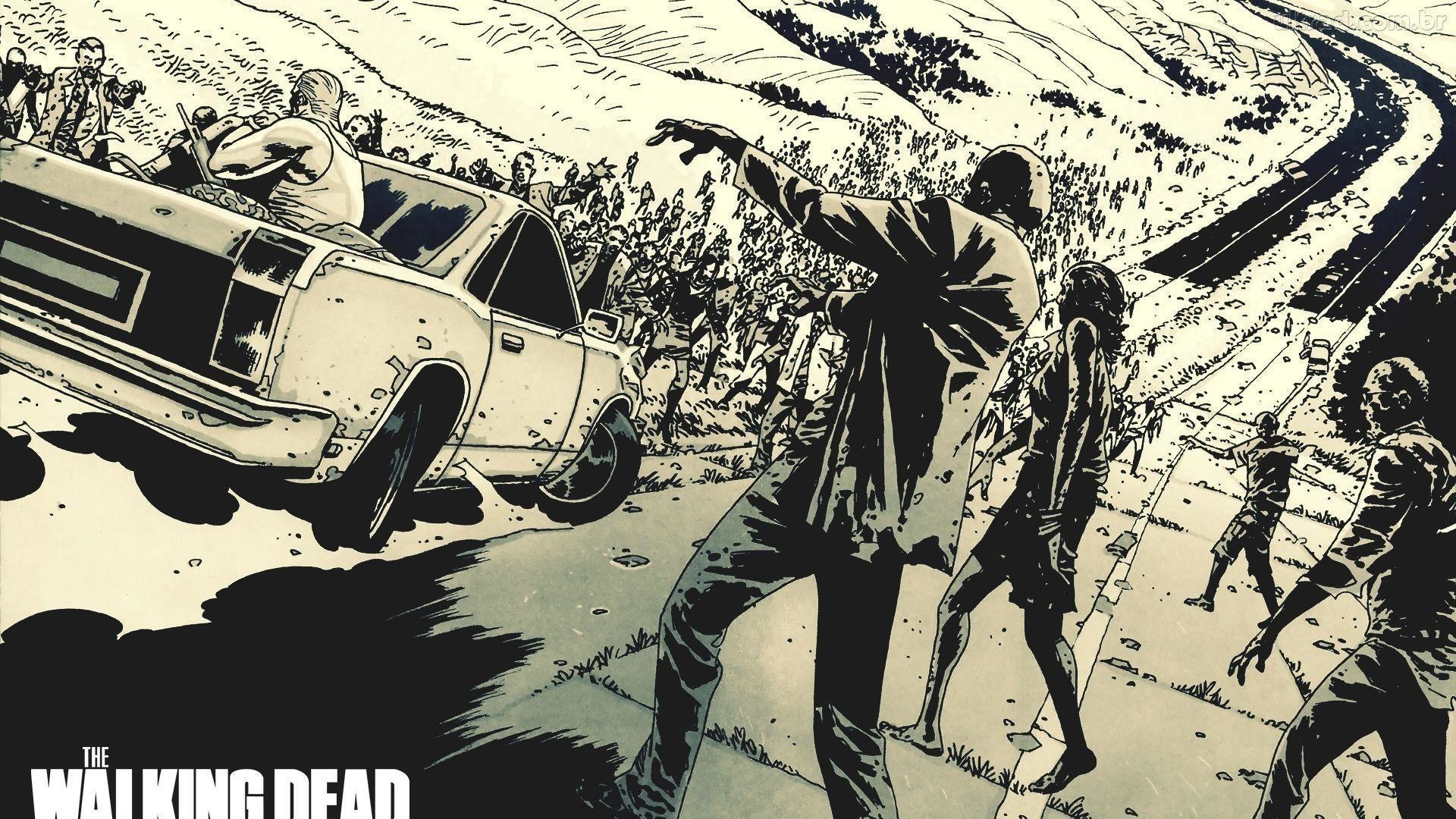 1920x1080  Papel de Parede The Walking Dead - Comics