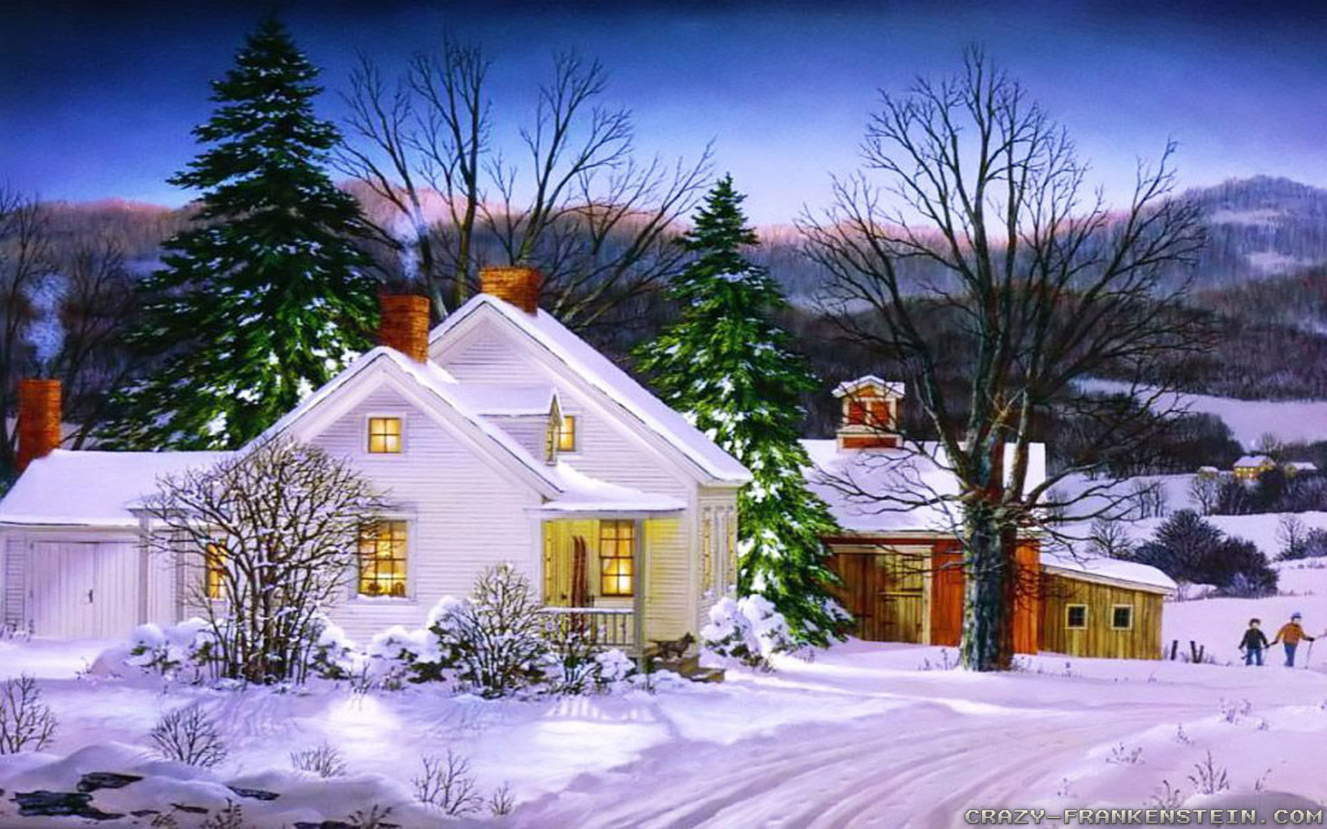1920x1200 winter wallpaper christmas ; one-winter-christmas-wallpapers-