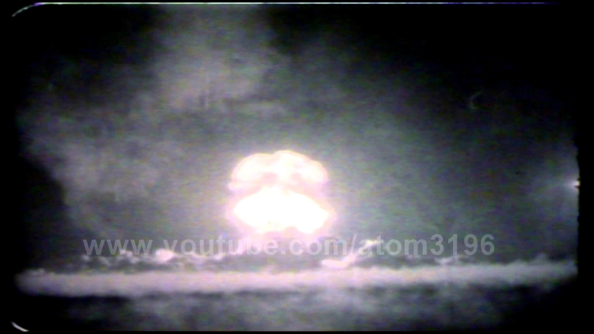 1920x1080 HD Plumbbob Pricilla atomic bomb shock wave footage 1957