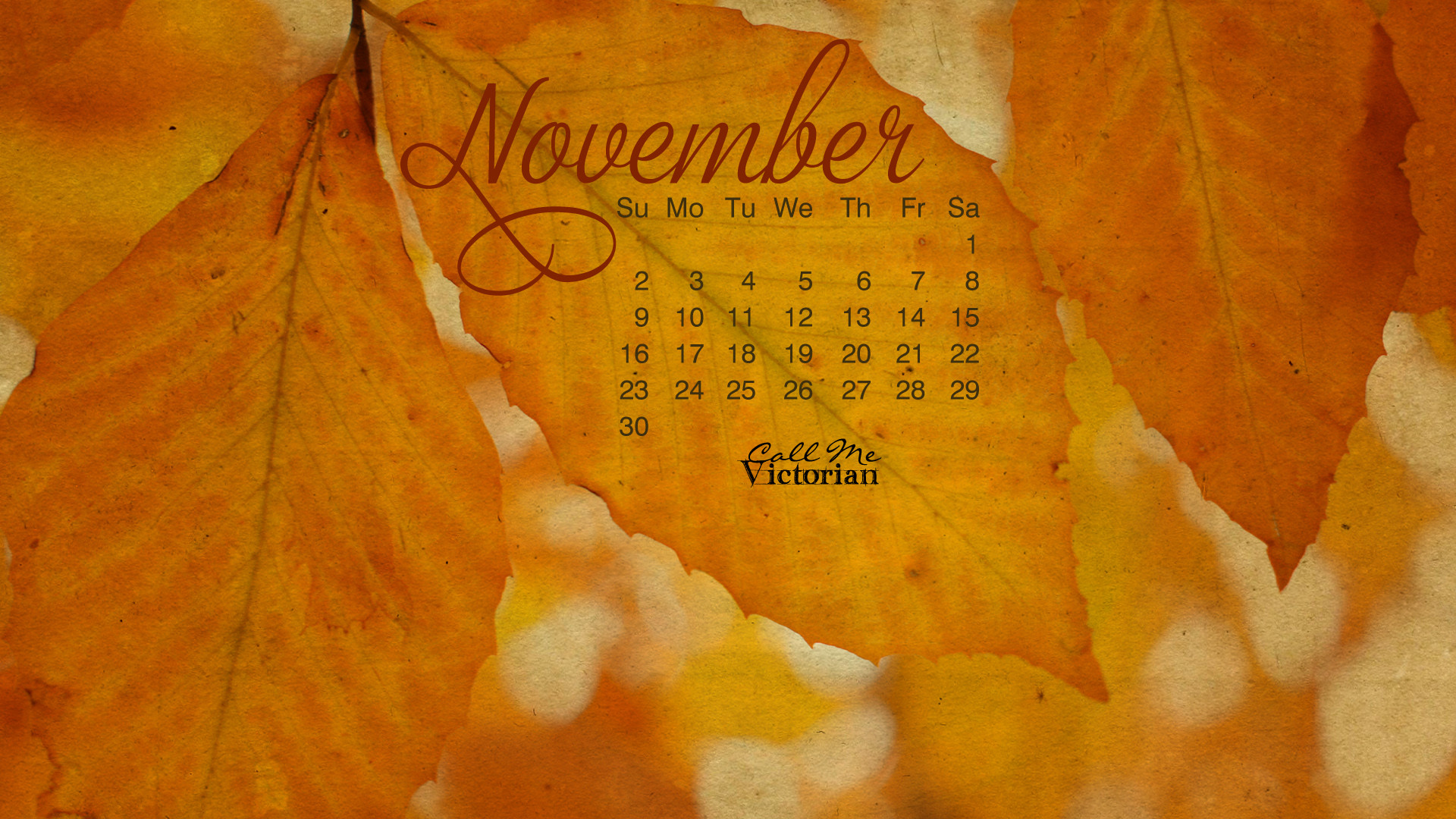 1920x1080 november 2014 calendar