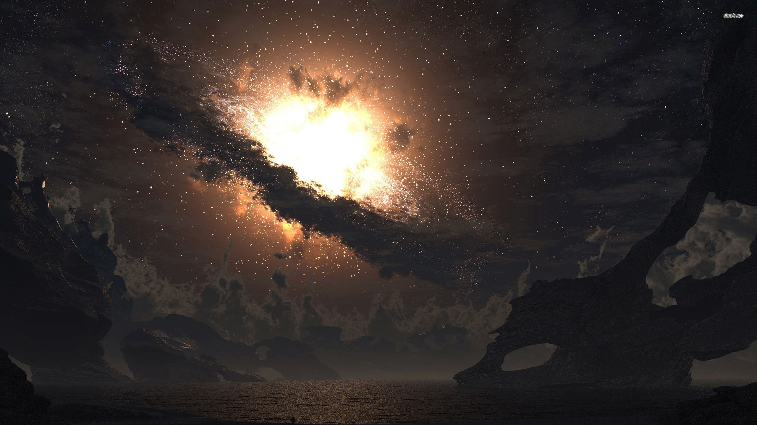 2560x1440 ... Space explosion wallpaper  ...