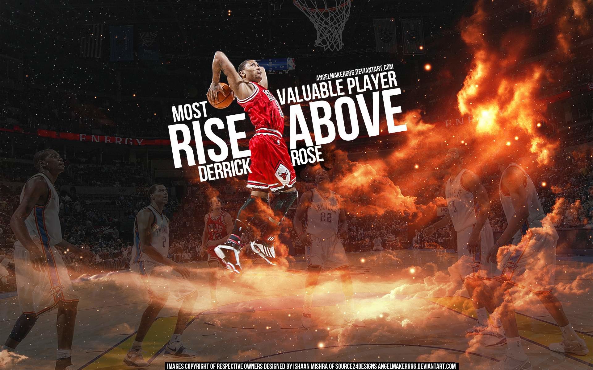 1920x1200 Derrick Rose - Survived the Severe Competition of 2011