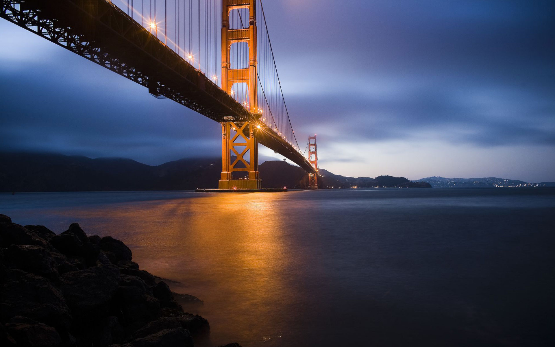 1920x1200  Golden Gate Bridge Sunset Wallpaper