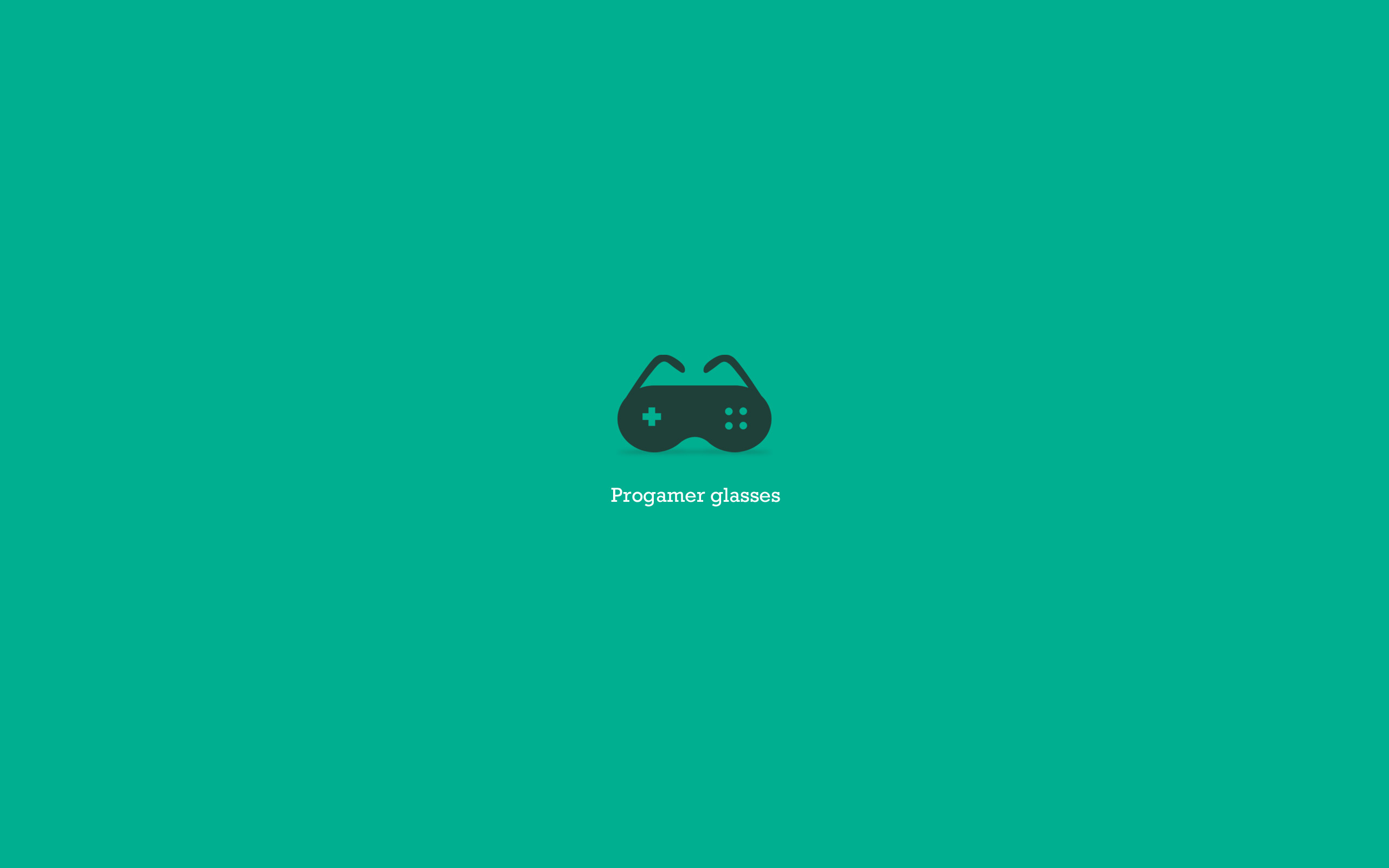 2560x1600 Progamer glasses minimalist wallpaper green