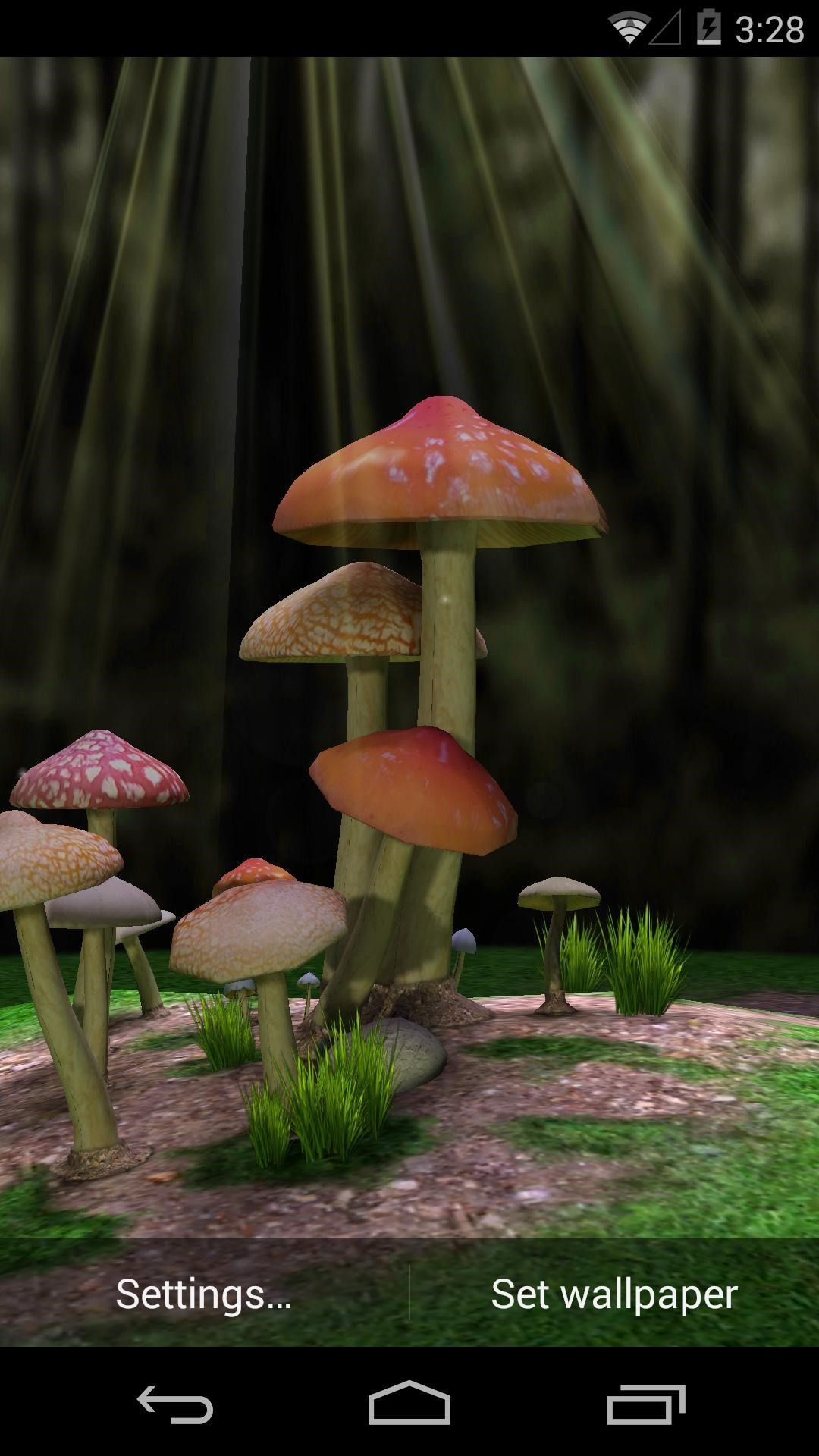 1080x1920 Mushroom 3D Live Wallpaper