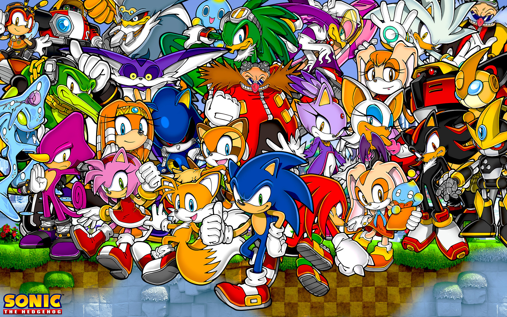 1920x1200 Sonic x and the gang Hintergrund entitled Sonic 2