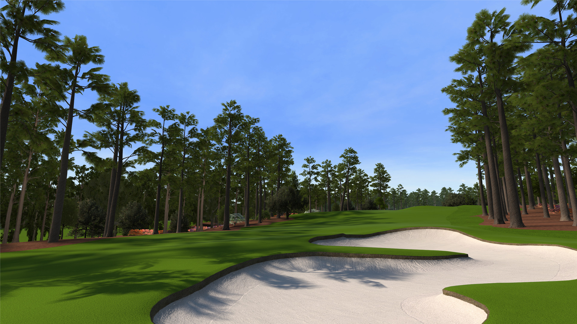 1920x1080 8 at Augusta National as seen in the PS3 and XBox 360 versions of “Tiger  Woods 12: The Masters.”