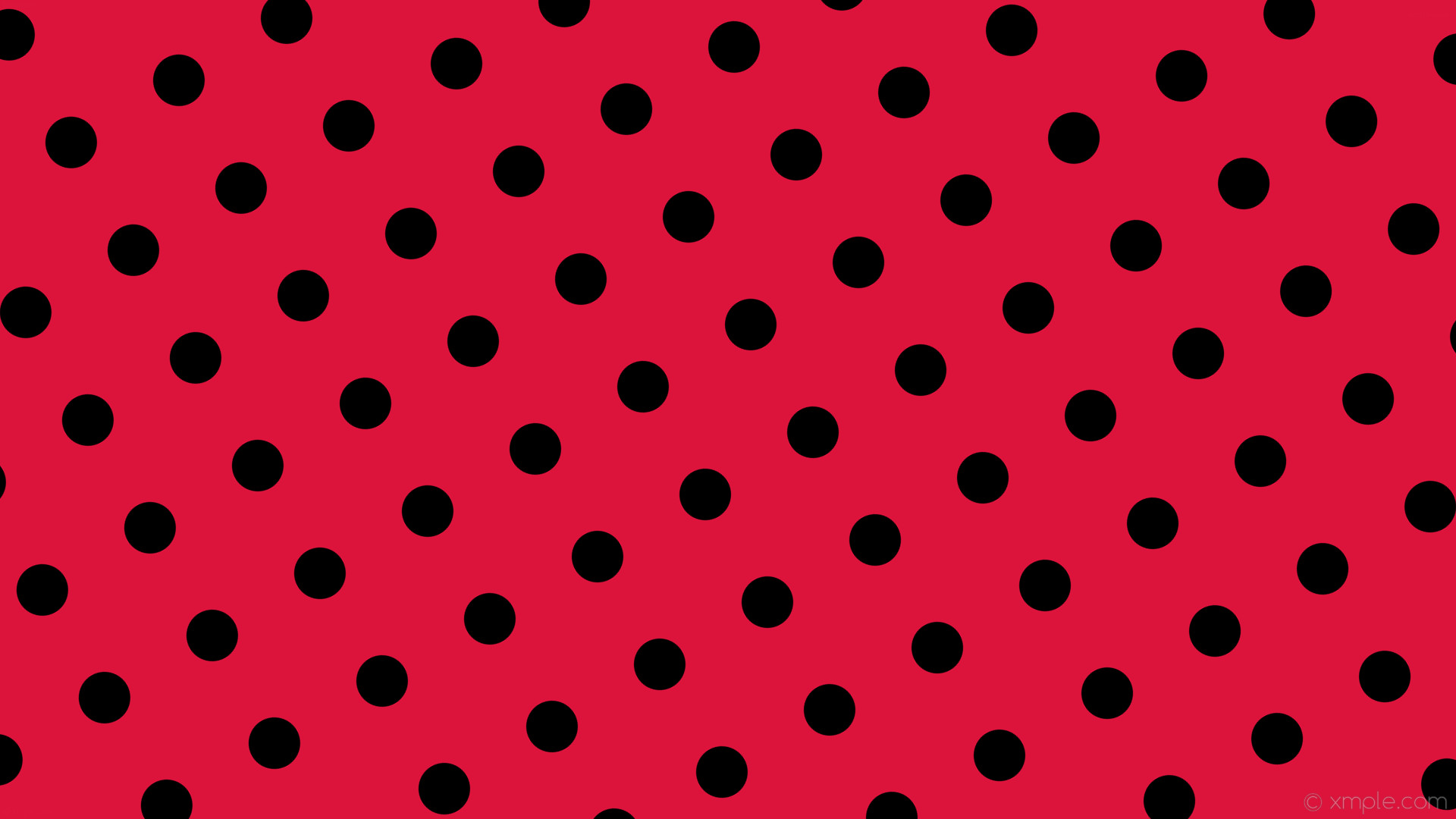 1920x1080 wallpaper red polka dots black spots crimson #dc143c #000000 30Â° 68px 164px