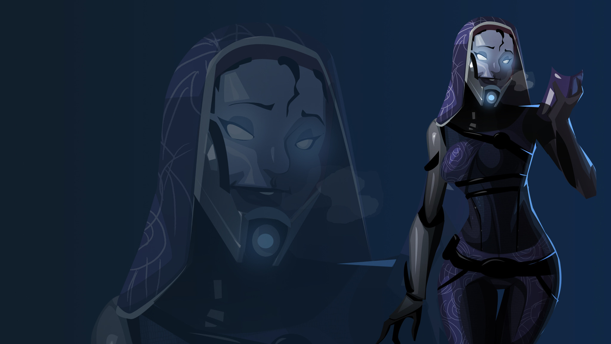 2048x1152 Maskless Tali Wallpaper by morganagod.deviantart.com on @deviantART Â· Mass  Effect Tali