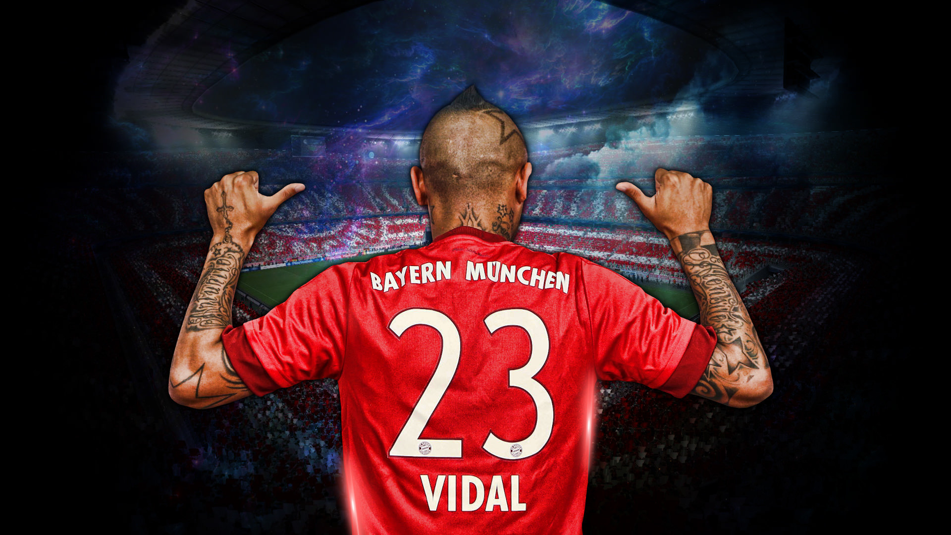 1920x1080 Arturo Vidal Bayern Munich Wallpaper