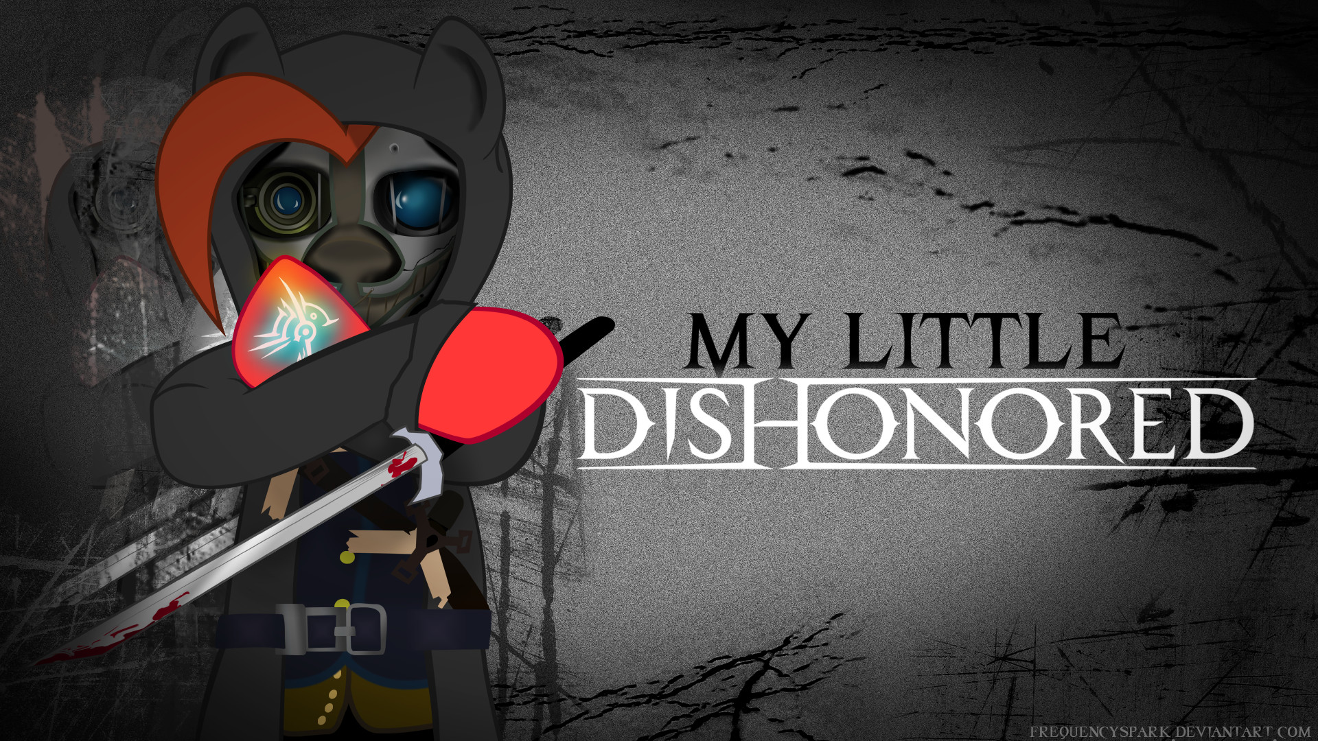1920x1080 ... My Little Pony Dishonored Wallpaper by Sparxyz