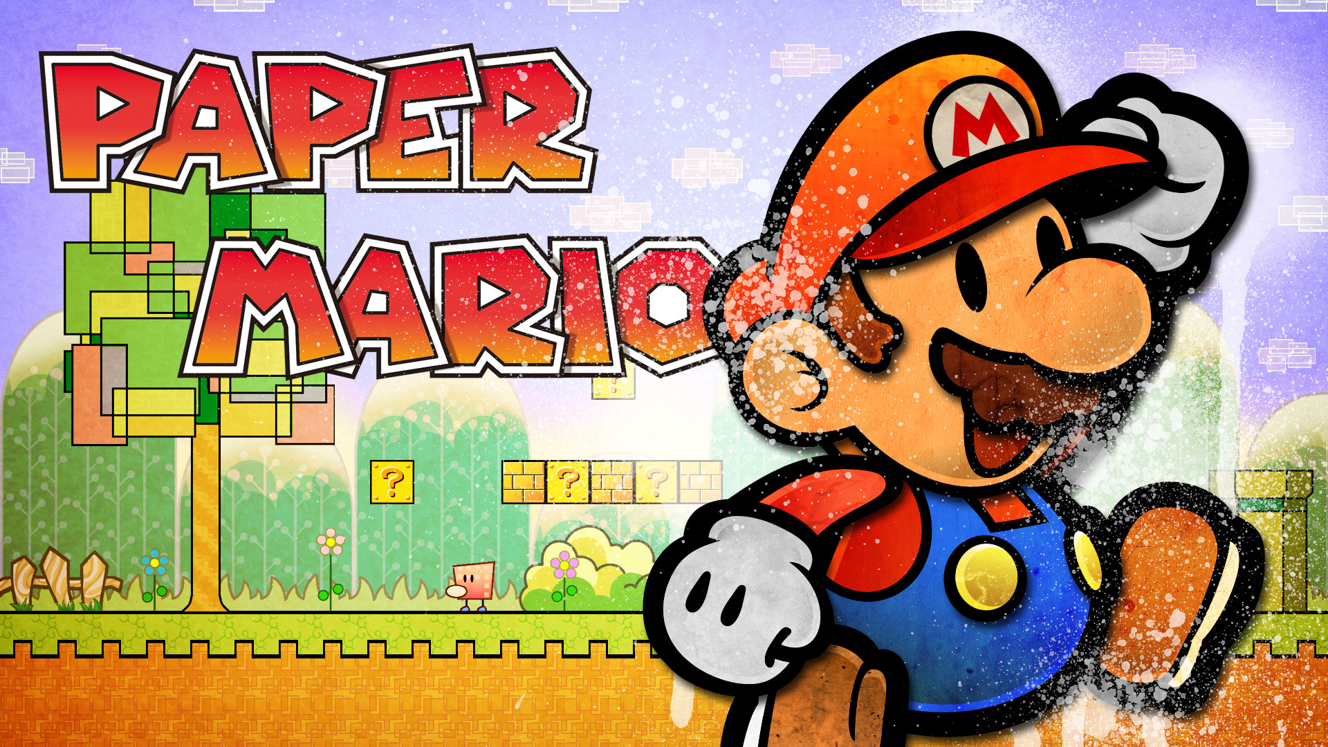 1920x1080 Video Game - Super Paper Mario Wallpaper