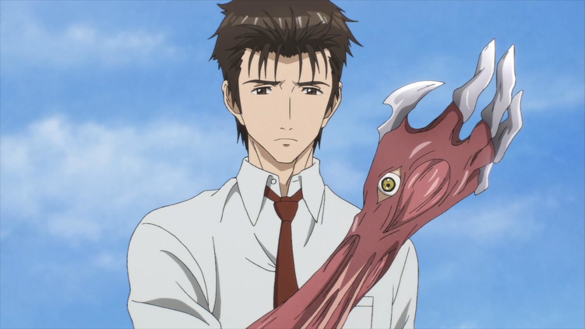 1920x1080 For whatever reason, I thought that Parasyte: The Maxim was a comedy horror  anime before I started watching it. I was extremely wrong.