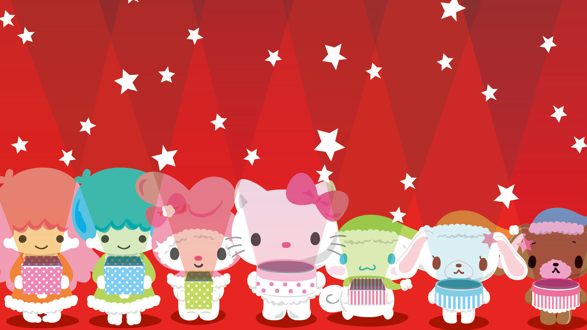 1920x1080 Hello Kitty, Kids, Baby, Children, Red, Kitty World Christmas