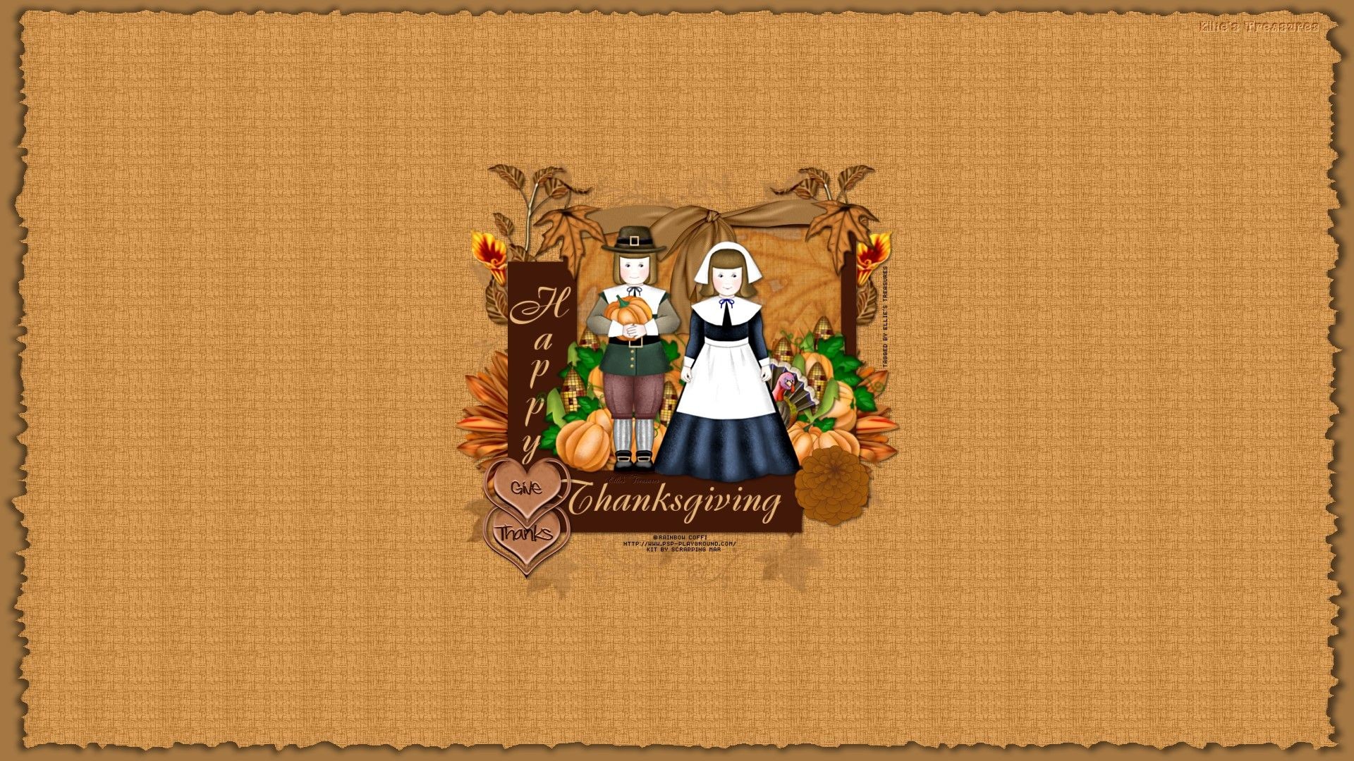1920x1080 Cute Thanksgiving Wallpaper Backgrounds HD
