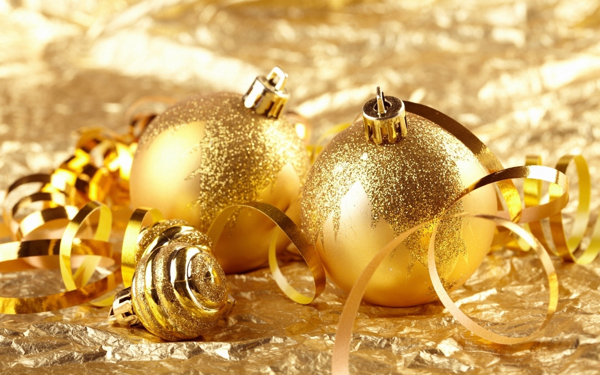 1920x1200 Lovely Gold Ornaments Christmas Part - 14: Gold Christmas Ornaments Gold  Christmas Ornaments Wallpaper