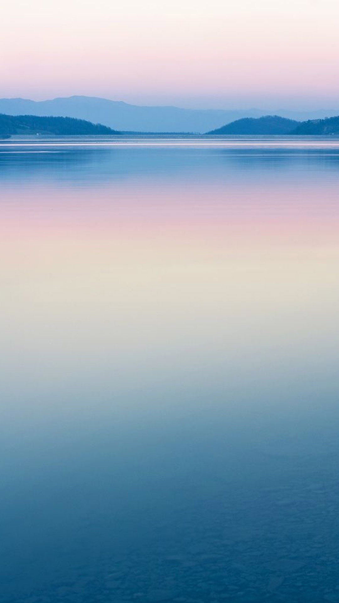1080x1920 ... Pure Calm River Mountain Skyline Scenery iPhone 8 wallpaper.